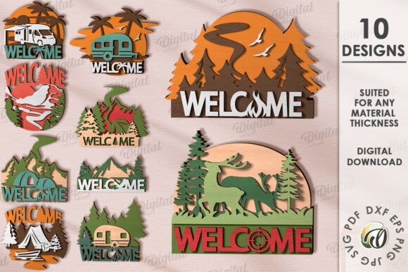 3D Camping Travel Wall Decors Bundle – A Strategic Tool for Creative Branding and Interior Design