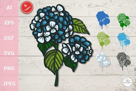 3D Layered Hydrangeas Flowers: Creative Possibilities