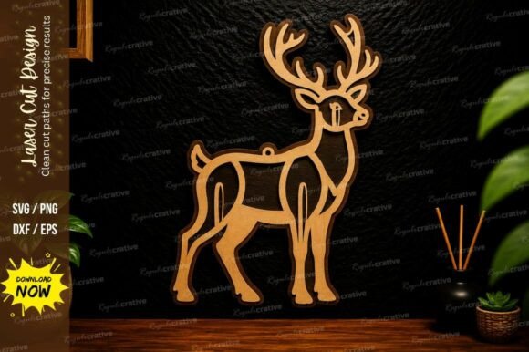 Christmas Reindeer Laser Cut SVG Design: A Practical Creative Asset for Seasonal Projects