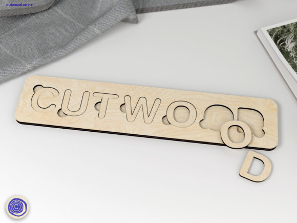 Custom Name Alphabet Puzzle Laser File