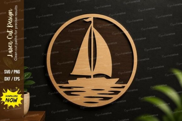 Everything You Need to Know About Sailboat Circle Laser Cut SVG Design and Premium Quality Laser Cutting Files