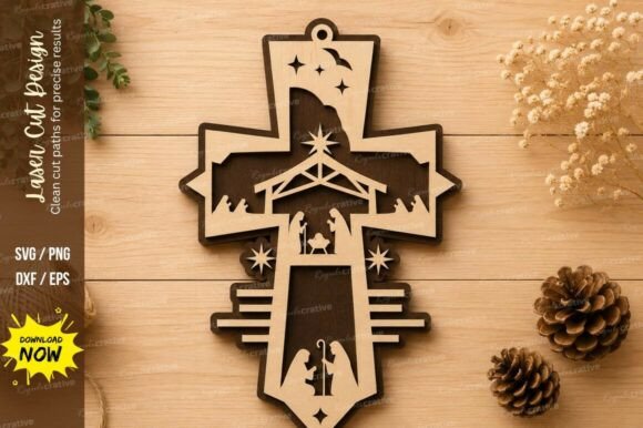 Everything You Need to Know About the Nativity Cross Religious Laser Cut SVG