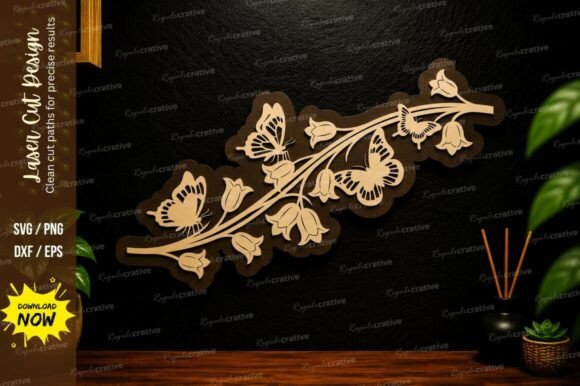 Floral Vine Border Laser Cut SVG Design: A Premium Tool for Creative Projects