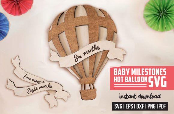 Hot Air Balloon Baby Milestone SVG: A Creative Way to Celebrate Little Moments