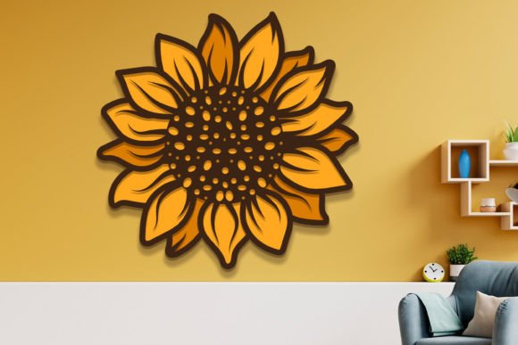 Laser Cut Layered Sunflower Wall Decor: A Beautiful Blend of Art and Technology