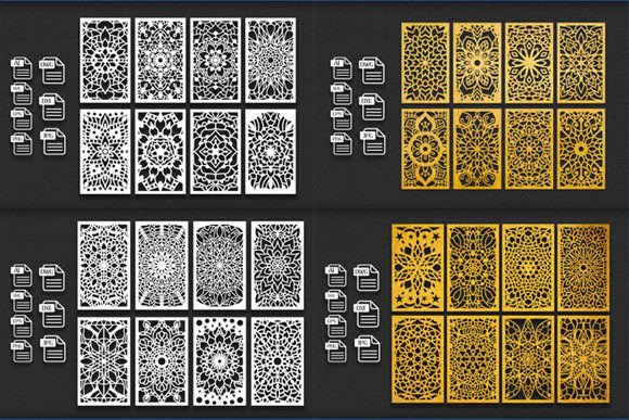 Laser Cut Mandala Decorative Panel Set: A Versatile Addition to Modern Craft Projects