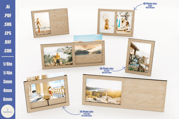 Revitalize Your DIY Projects with Laser Cut Photo Frames Set - 18 Designs