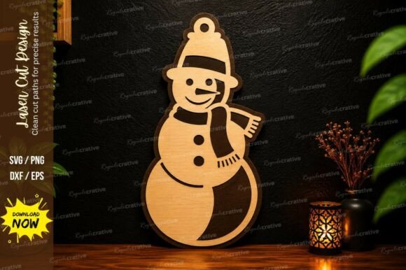 Snowman Ornament Laser Cut SVG Design: A Strategic Tool for Creative and Business Goals