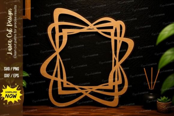 Unlocking Creativity with Abstract Geometric Frame Laser Cut SVG: A Must-Have for Modern Designers